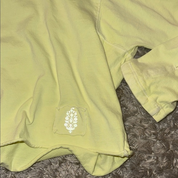 FP Movement by Free People Pale Yellow Cropped Long-Sleeve Tee - Picture 3 of 4